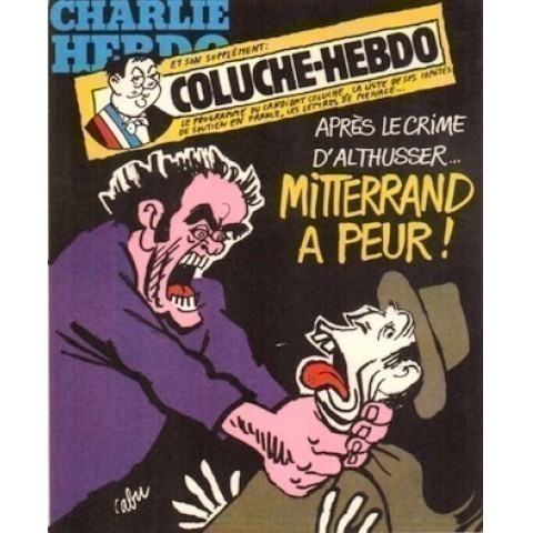 Cabu-charlie-Mitterrand a peur